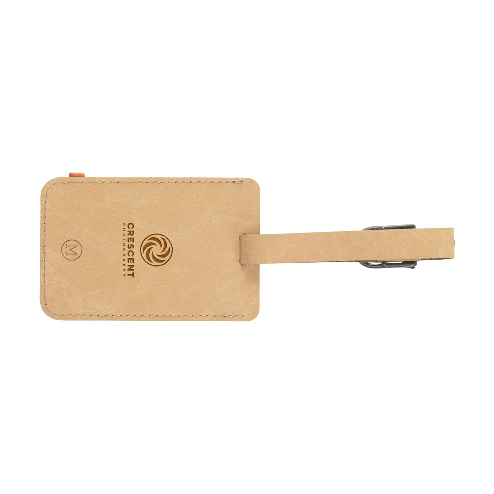 Recycled Leather Luggage Tag Gepäckanhänger