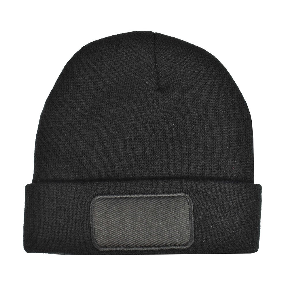 Nilton's Strickmütze mit Label 100% rPET