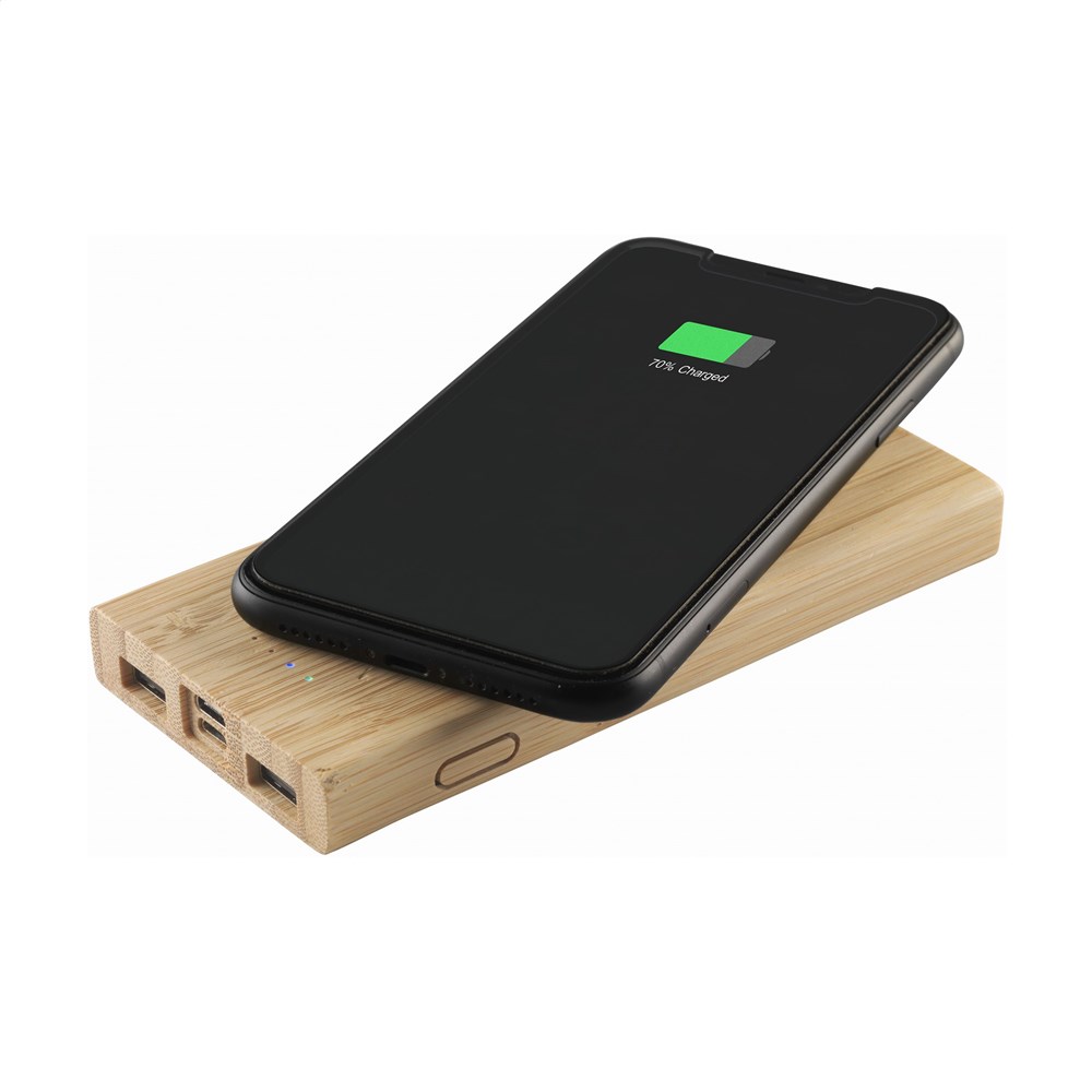 Bamboo 8000 Wireless Powerbank kabelloses Ladegerät