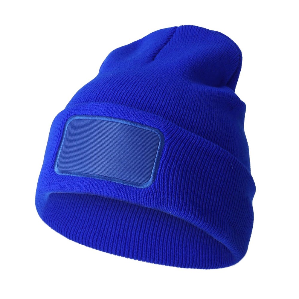 Nilton's Strickmütze mit Label - Kobaltblau (PMS 286c) / Koningsblau